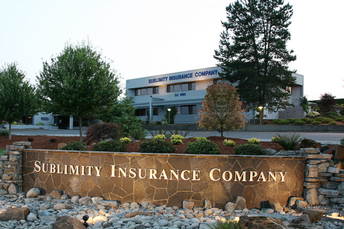 Just off Hwy 22, the landmark Sublimity Insurance Co. office building is now on the market.