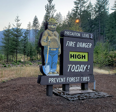 U.S. Forest Service officials have raised the fire danger level in the Willamette National Forest to “high.” JAMES DAY
