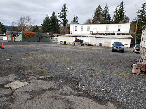 This is the land the Mill City Planning Commission approved for a skate park in November 2019. City officials are now considering sell the land to the Santiam Canyon School District. James Day