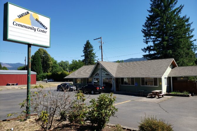 The Santiam Outreach Community Center is on Highway 22 in Mill City. The center is offering an anniversary event and resource fair on July 29. James Day