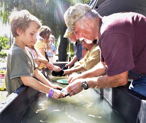 Gold panning is one of the activities at Saturday’s event. SUBMITTED PHOTO