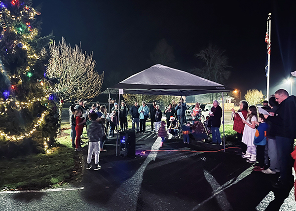 A tree lighting ceremony Dec. 2, 2023, in Mill City capped off the first Santiam Canyon Christmas Extravaganza. Organizers have reported the event was a success and they are encouraged for this year. Santiam Canyon PTO