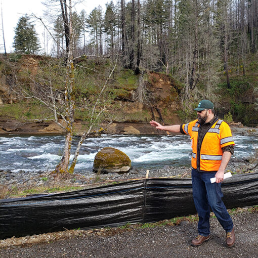Marion County parks supervisor Kevin Thompson is shown in front of the Little North Santiam River at North Fork Park. The facility (and river access) will become available May 15. James Day