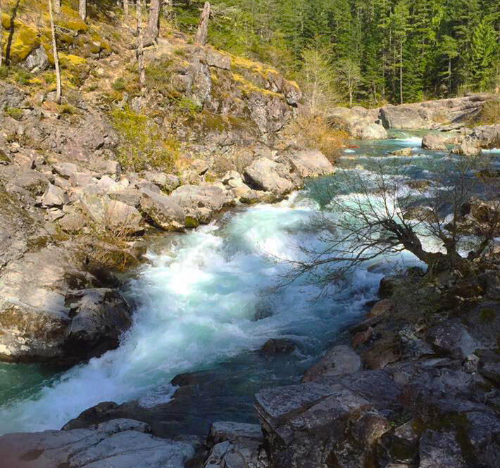 Here is a look at the Little North Santiam River from a viewpoint on the Little North Santiam trail. Efforts to restore the trail post-wildfires have received a big boost from the state. Steve Lundeberg